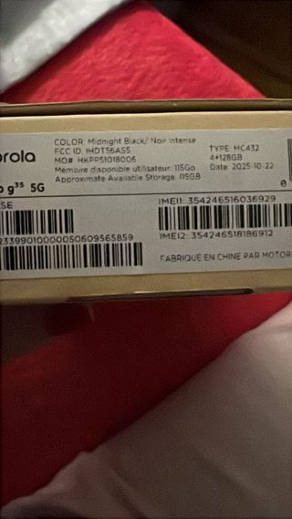 Motorola g35 128GB Negro