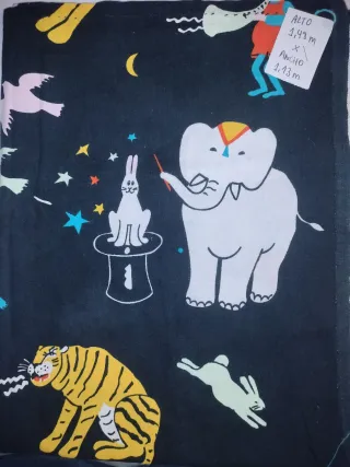 Retal infantil escena circense