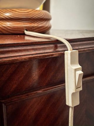 Mid-Century Modern Wooden Globe Lamp – 70s