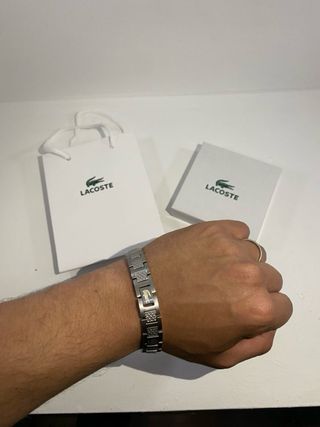 Pulsera Lacoste Unisex Plata