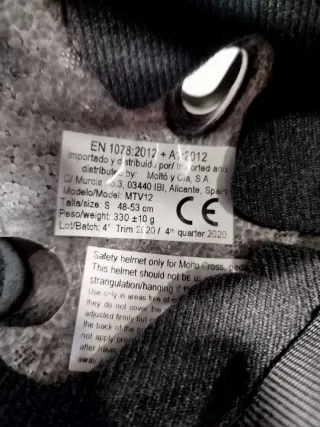 Casco Molto Talla S