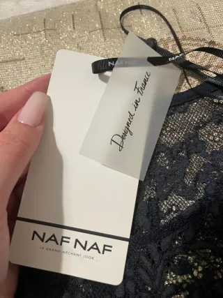 Blusa de encaje negra manga larga