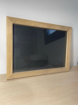 Cornice in legno rustico con metacrilato