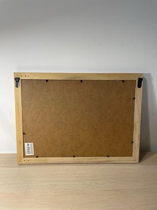 Cornice in legno rustico con metacrilato