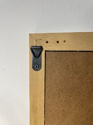 Cornice in legno rustico con metacrilato