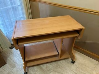 Mesa Escritorio PC Gaming Compacta Con Ruedas