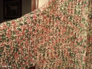 Chaqueta tres cuartos lana multicolor