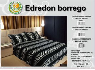 Edredón Borrego y Terciopelo