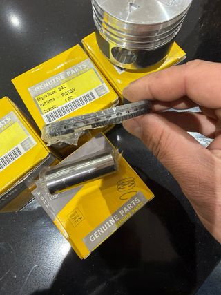 3 Pistões S3L com segmentos novos