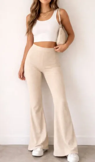 Pantalón Zara Talla S Beige