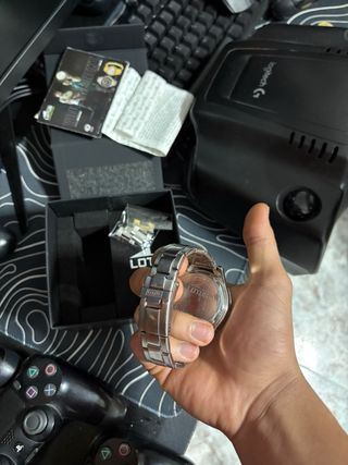 Reloj Lotus Cronógrafo Azul y Plateado