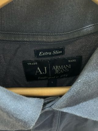 Polo Armani Extra Slim Azul