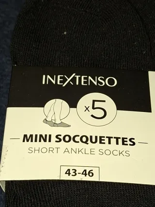 5 Pares Calcetines Tobilleros INEXTENSO 43-46