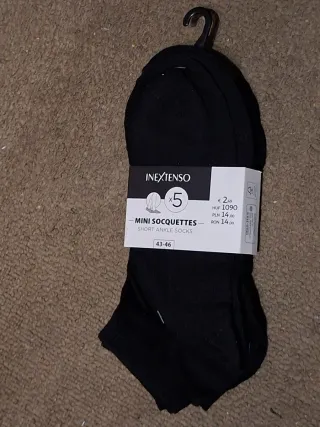5 Pares Calcetines Tobilleros INEXTENSO 43-46