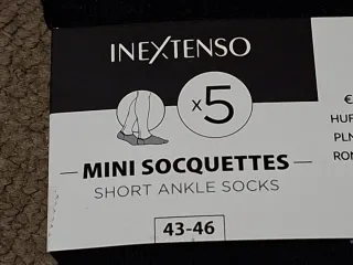 5 Pares Calcetines Tobilleros INEXTENSO 43-46