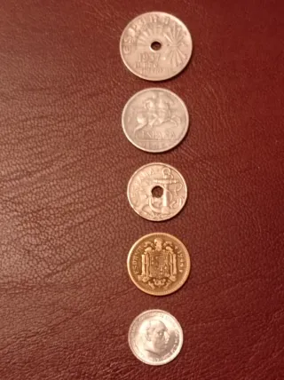 Lote de monedas antiguas España