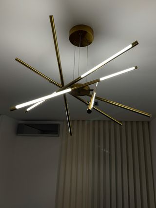 Candeeiro Palun Dourado Metal