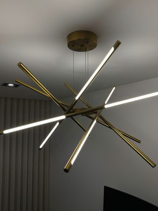 Candeeiro Palun Dourado Metal