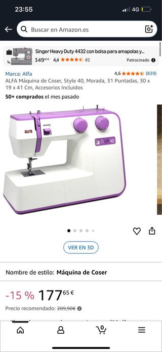 Máquina de coser Alfa Style 40