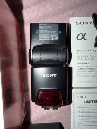 Sony HVL-F42AM Flash + ADP-MAA Adaptador