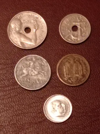 Lote 5 Monedas Pesetas