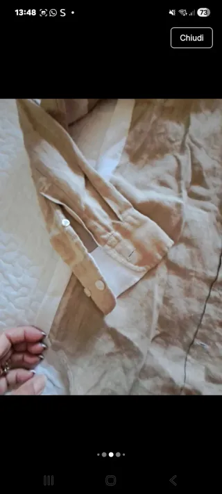 Camicia La Martina Beige Lino Donna