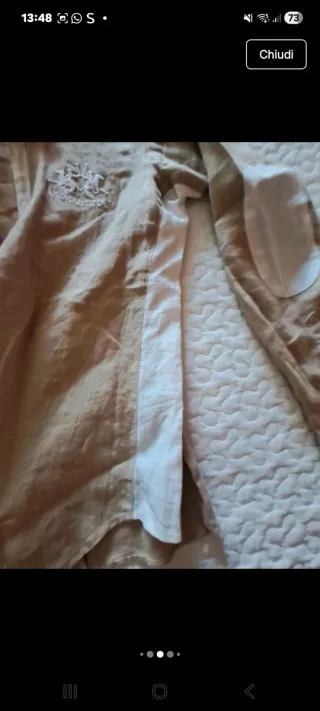 Camicia La Martina Beige Lino Donna