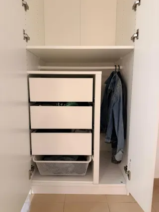 Armario IKEA PAX 75x60x236cm Blanco