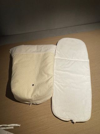 Saco invierno capazo. Velour crudo Tititnins