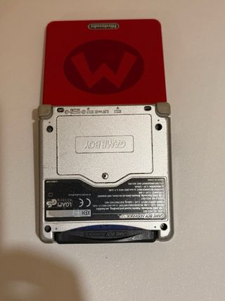 Game Boy Advance SP Roja y Plateada