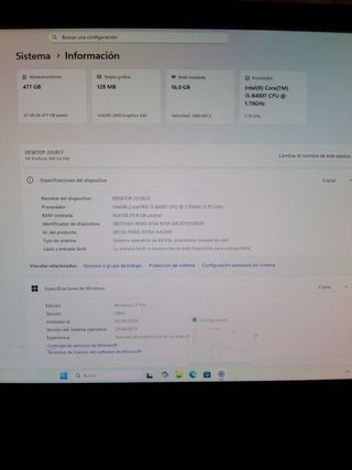 Ordenador Mini PC G4 i5 8a 16Gb RAM 512Gb SSD