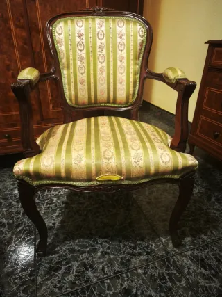 Sillón Luis XV Antiguo Tapizado