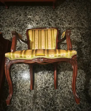 Sillón Luis XV Antiguo Tapizado