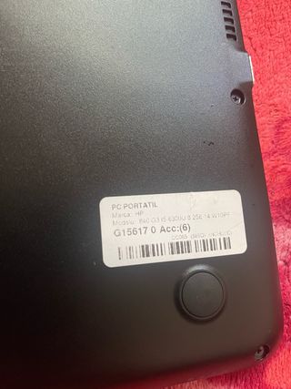 Ordenador HP Plata y Negro 256g Tiene batería