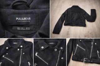 Giubbotto scamosciato nero donna S