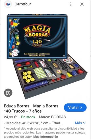 Juego magia borras 140 juegos nuevo sin estrenar