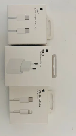 Apple Cargador USB-C 20W y Cables
