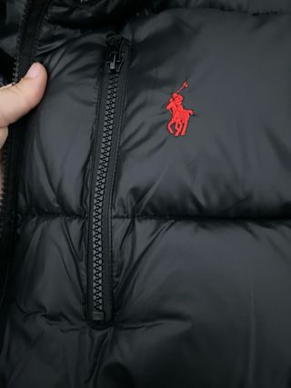 Chaqueta Ralph Lauren Negra con Capucha Desmontabl