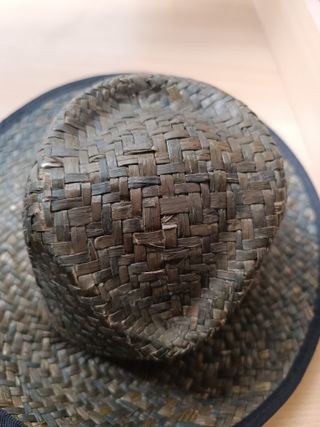 2 Sombreros de Paja Marrón y Gris