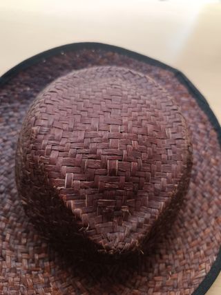 2 Sombreros de Paja Marrón y Gris