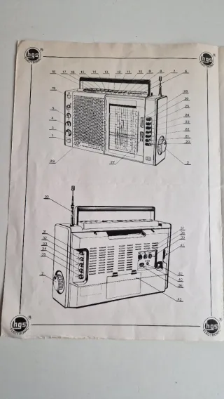 Radio HGS Tramp WE 100 Multibanda Vintage