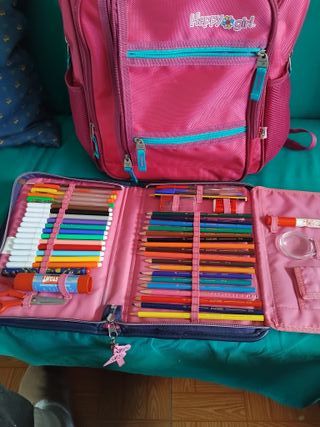 Mochila Chenson Happy Girl Rosa