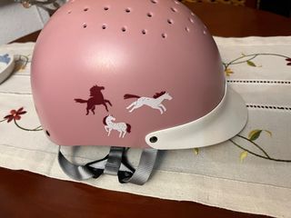 Casco de protección Fouganza 100 Rosa niña