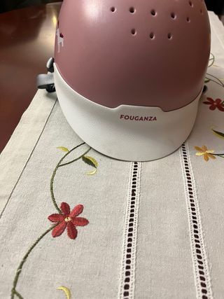 Casco de protección Fouganza 100 Rosa niña