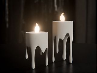 Porta Velas Decorativos con Velas LED Incluidas