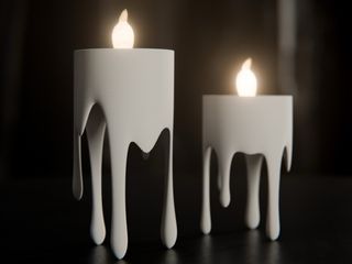 Porta Velas Decorativos con Velas LED Incluidas