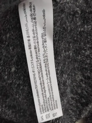 Abito lungo smanicato in maglia grigio Zara