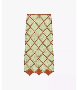 Falda MIDI Zara Crochet Talla M