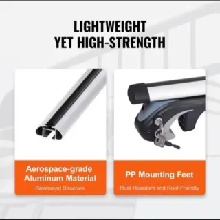 Barras portaequipaje universales para techo coche.