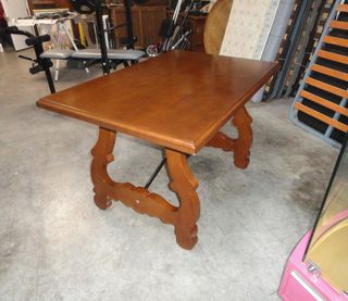 Mesa madera estilo castellano 80x120
